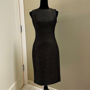 Calvin Klein black and gold cocktail dress